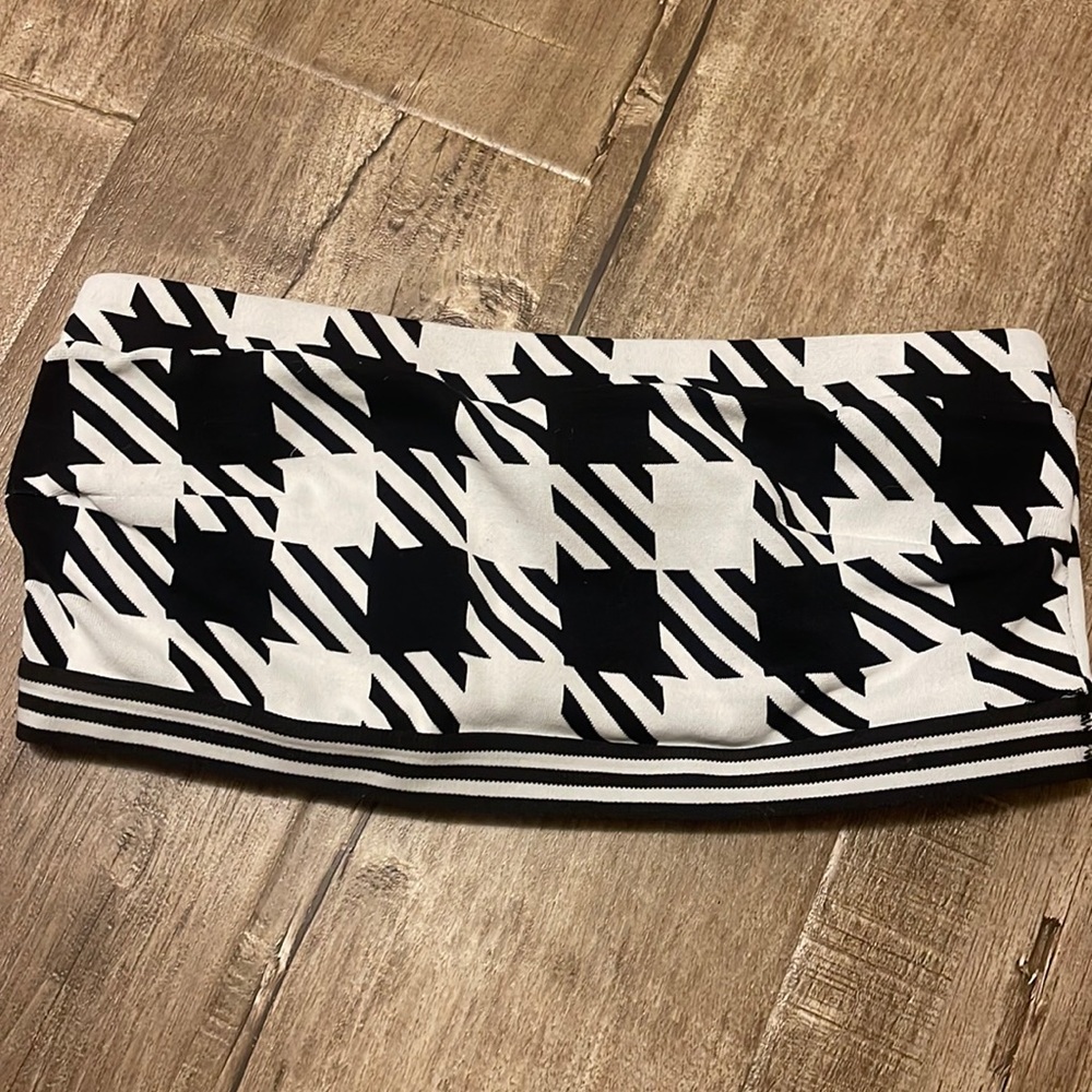 Solid And Striped Bathing Suit Top Large - image 1